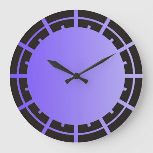 ONLY COLOR gradients violet - ring clock face Große Wanduhr