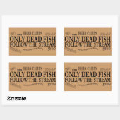 only dead rechteckiger aufkleber (Blatt)