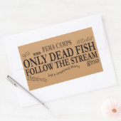 only dead rechteckiger aufkleber (Umschlag)