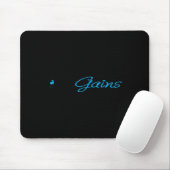 Only Gains _ Funny Gym Motivation  Mousepad (Mit Mouse)