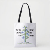 Only God Can Give Life Tree Awareness Tasche (Vorderseite)