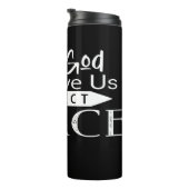 Only God Can Give Us Perfect Peace Thermosbecher (Nach rechts gedreht)