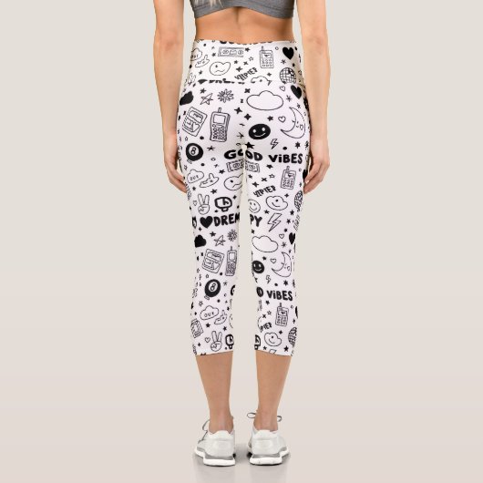 Only good vibes capri leggings (Rückseite)