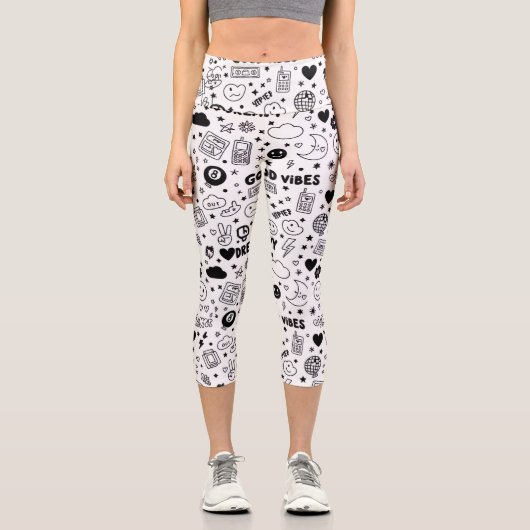 Only good vibes capri leggings (Vorderseite)