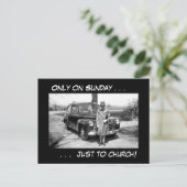 Only on Sunday. . Postkarte (Stehend Vorderseite)