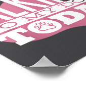 Only Talking To My Dog Today Funny Dog Lover Quote Poster (Ecke)