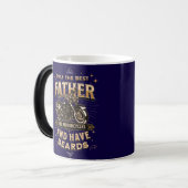 Only The Best Father Ride Motorcycles, Have Beards Verwandlungstasse (Vorderseite Links)