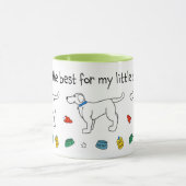 "Only the Best for my Little Buddy" Service Dog Tasse (Zentrum)