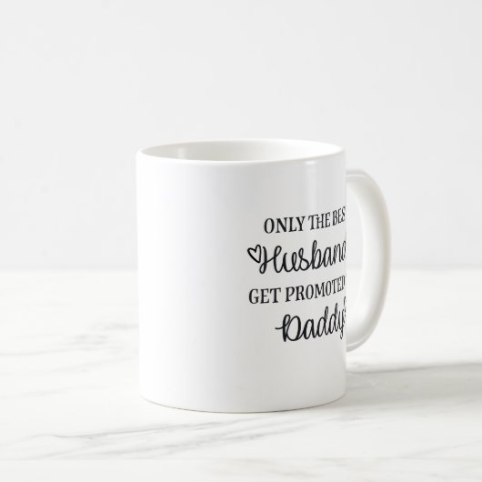 Only the best husbands get promoted to daddy ♥ kaffeetasse (VorderseiteRechts)