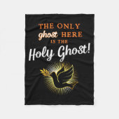 Only The Holy Ghost - Funny Anti Halloween Christi Fleecedecke (Vorderseite)