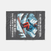 Only The Still Go Skiing In Their Seventies Skier Fleecedecke (Vorderseite (Horizontal))