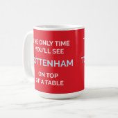 Only time you’ll see Tottenham on top of a table Kaffeetasse (Vorderseite Links)