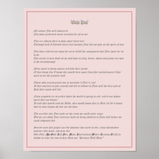 Only You - Poster (Vorne)