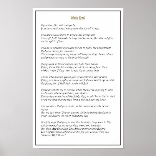 Only You - Poster (Vorne)