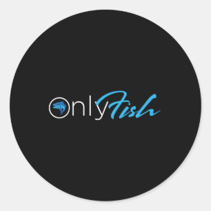 Onlyfish Fishing T-Shirt Runder Aufkleber