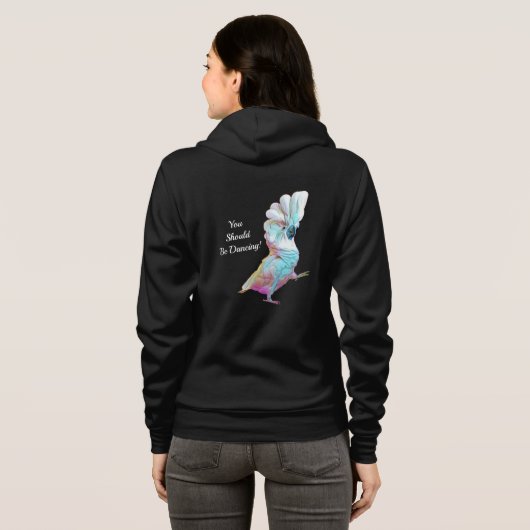 Onni Cockatoo sollten Sie Kapuzenpulli tanzen Hoodie (Schwarz voll)