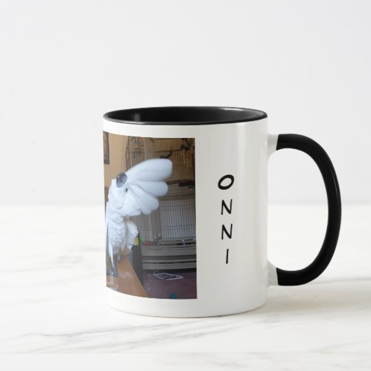 Onni der angestochenetanzenstampfen Cockatoo Tasse (Rechts)