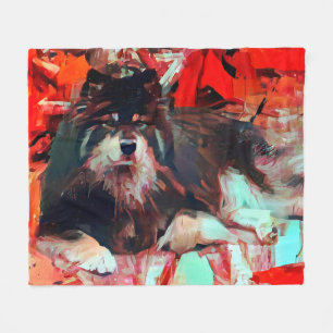 ONNI die finnische Lapphund Fleece Decke 3 Größen