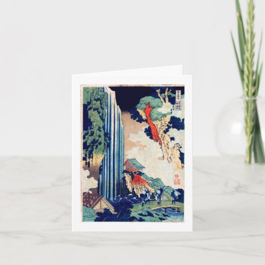 Ono Falls Hokusai Japanisch Fine Art Art Karte (Vorderseite)
