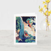 Ono Falls Hokusai Japanisch Fine Art Art Karte (Gelbe Blume)