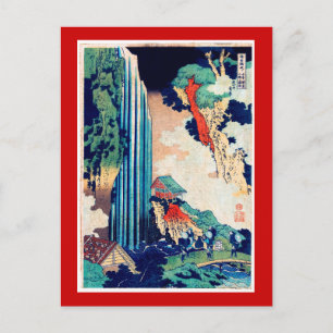 Ono Falls Hokusai Japanisch Fine Art Art Postkarte