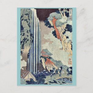 Ono Falls on Kisokaido von Katsushika, Hokusai Postkarte