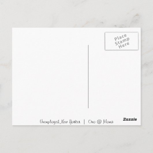 Ono @ Moma Postkarte (Rückseite)