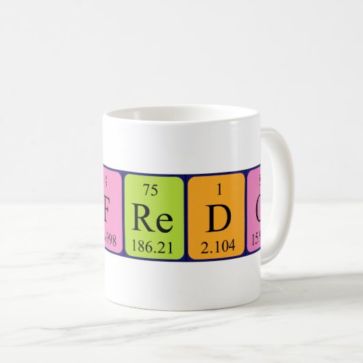 Onofredo Periodenname Tasse (VorderseiteRechts)