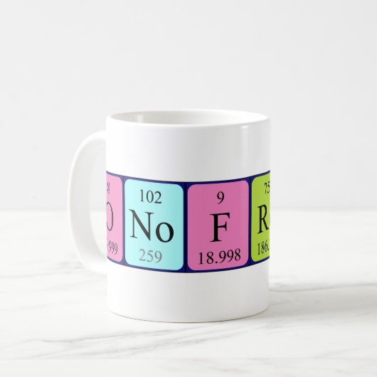 Onofredo Periodenname Tasse (Vorderseite Links)