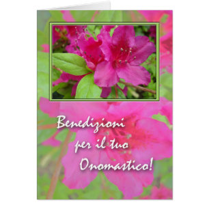 Onomastico, Name Day in Italian, Azaleas