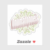 Onomatopoeia Explosion English Language Aufkleber (Blatt)