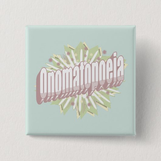 Onomatopoeia Explosion English Language Button (Vorderseite)