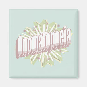 Onomatopoeia Explosion English Language Magnet