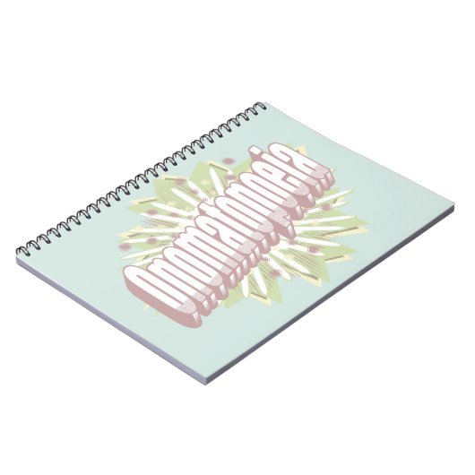 Onomatopoeia Explosion English Language Notizblock (Linke Seite)