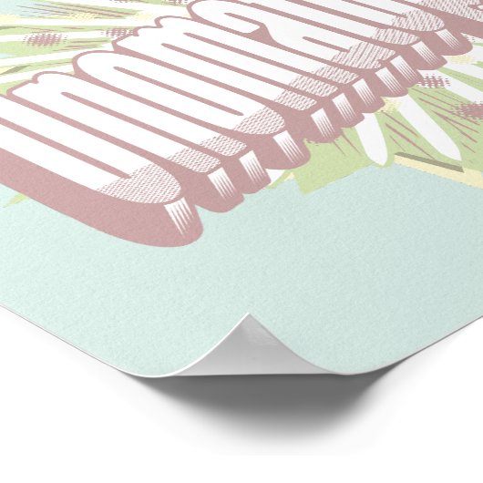 Onomatopoeia Explosion English Language Poster (Ecke)