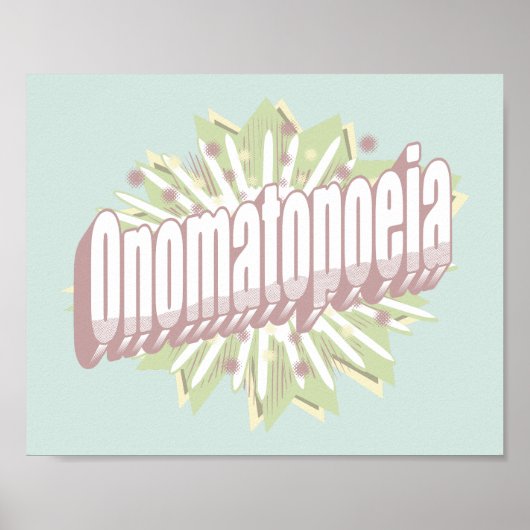 Onomatopoeia Explosion English Language Poster (Vorne)