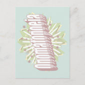 Onomatopoeia Explosion English Language Postkarte (Vorderseite)