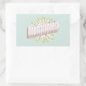 Onomatopoeia Explosion English Language Rechteckiger Aufkleber (Tasche)