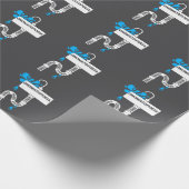 Onomatopoeia kreative Schrift oder Poesie Geschenkpapier (Ecke)