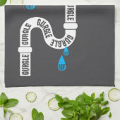 Onomatopoeia kreative Schrift oder Poesie Geschirrtuch (Gefaltet)