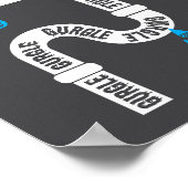 Onomatopoeia kreative Schrift oder Poesie Poster (Ecke)