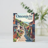 Onomichi Gasse Japan Postkarte (Stehend Vorderseite)