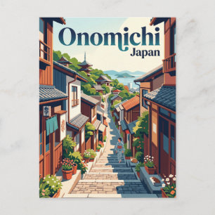 Onomichi Gasse Japan Postkarte