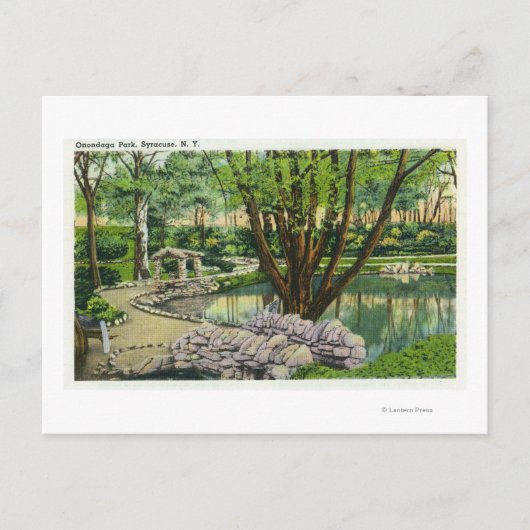 Onondaga Park Scene Postkarte (Vorderseite)