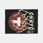 Onryo Samurai Ghost Fleecedecke (Vorderseite (Horizontal))