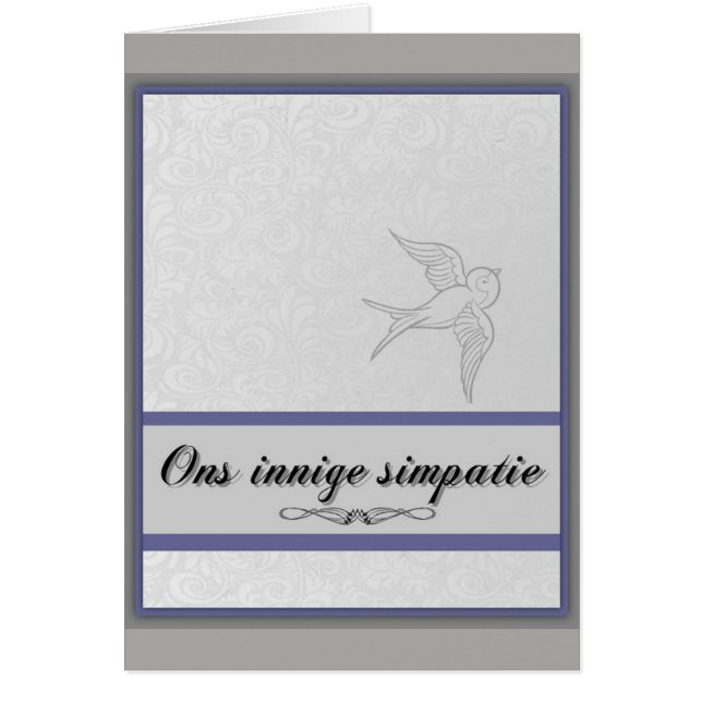 Ons innige simpatie (Vorne)