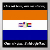 Ons vir jou, Suid-Afrika! Poster (Vorne)