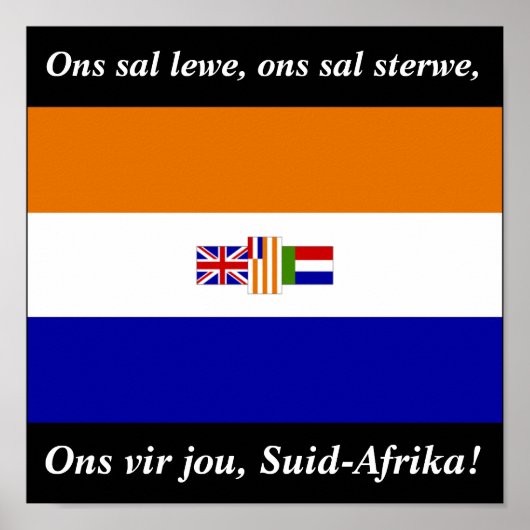 Ons vir jou, Suid-Afrika! Poster (Vorne)