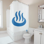 Onsen ♨ heiße Quelle 温泉 Japaner-Zeichen Duschvorhang (Beispiel)