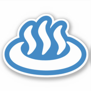 Onsen ♨ heißer Frühling 温Japanisches 泉 Aufkleber